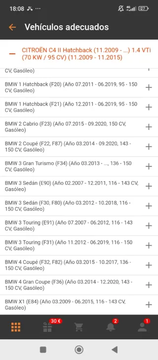 Embrague BMW 118d