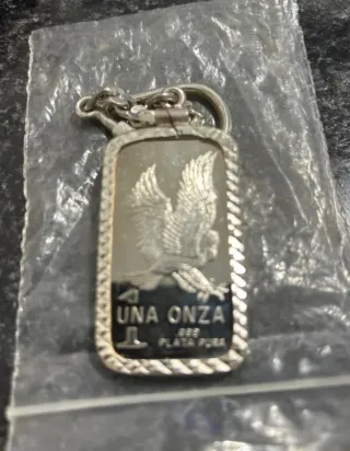 Llavero Plata Pura Una Onza