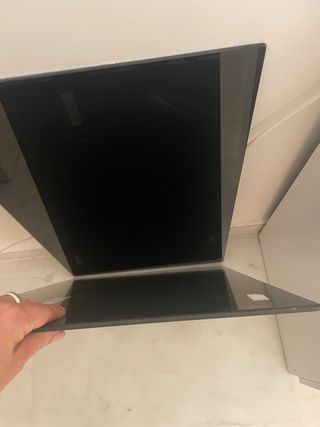 Tablero de vidrio negro 60x40cm