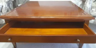 Mesa de centro salón madera de cerezo