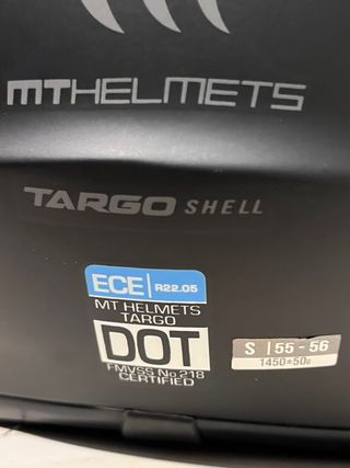 Casco Moto MT Helmets Targo Talla S