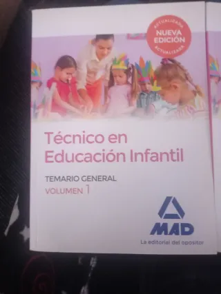 2 llibros Técnico en Educación Infantil. Volumen 2