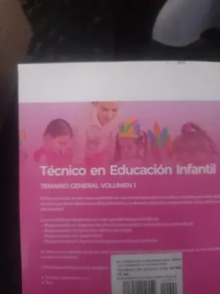 2 llibros Técnico en Educación Infantil. Volumen 2