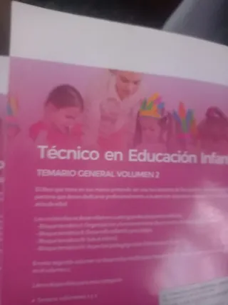 2 llibros Técnico en Educación Infantil. Volumen 2
