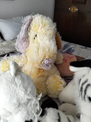 Lote de peluches de tigre blanco