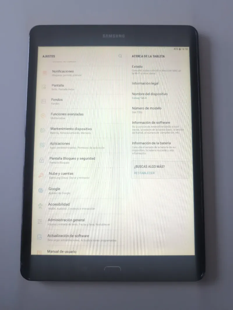 Tablet Samsung Galaxy A afbeelding 2
