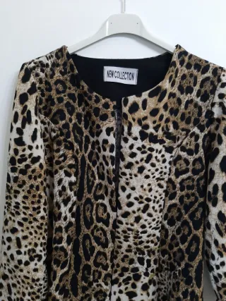 Blazer donna fantasia maculata