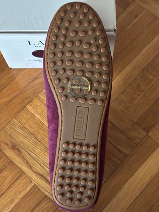 Mocassini Lauren Ralph Lauren scamosciati bordeaux