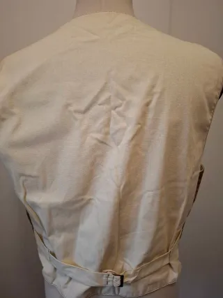 Gilet Tirolese L Pelle Scamosciata Fatto Mano