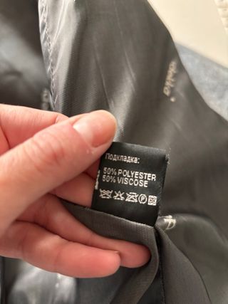 Abrigo largo de lana gris