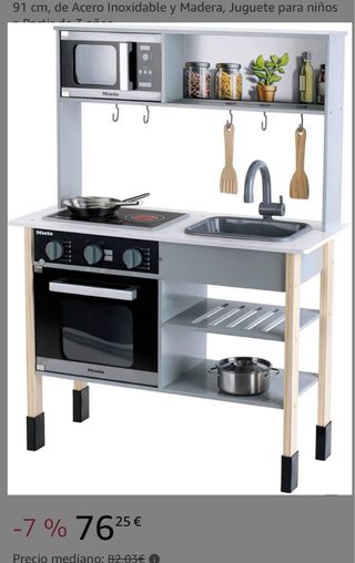 Cocina de madera Miele para niñ@s y accesorios