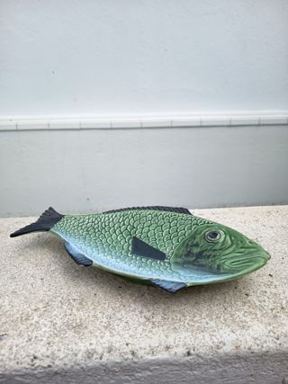 Plato de pez, cerámica de Portugal