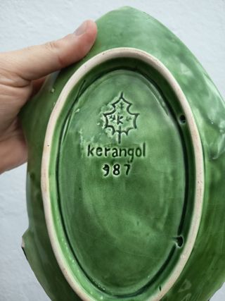 Plato de pez, cerámica de Portugal