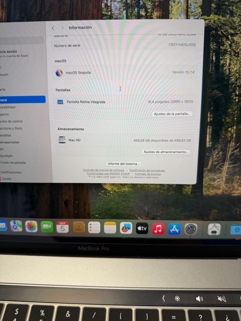 MacBook Pro 16 2019 i7 16GB RAM 500GB SSD afbeelding 4