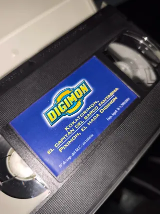 Lote 5 Películas Digimon VHS (Español)