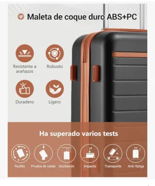 Maleta Kono Negra y Marrón