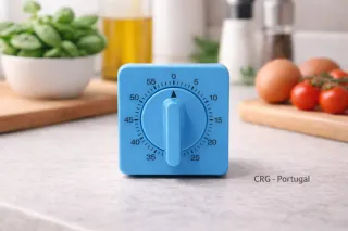 Temporizador de cozinha azul