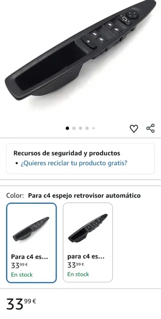 Mando Elevalunas Citroen C4