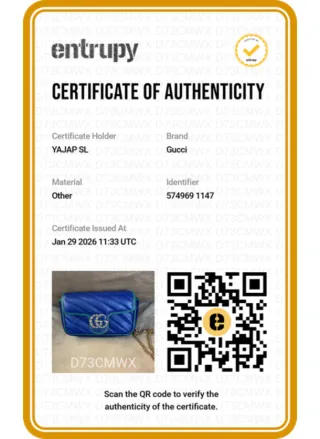 Bandolera Gucci Mini Marmont Blu e Verde