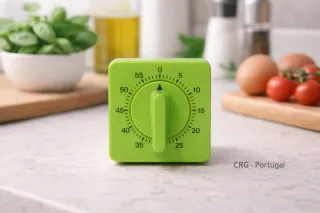 Temporizador de cocina verde