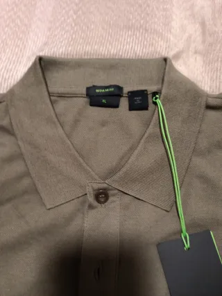 Maglia Polo Uomo BOSS Verde Oliva Manica Corta