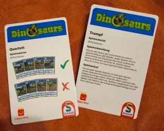 Set Carte Pokemon e Dinosauri McDonald's