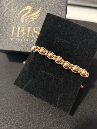 Pulsera Oro Laminado 18k Tejida Mano