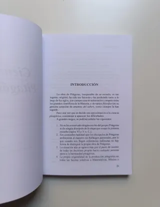 Ciencia pitagórica. La obra de Pitágoras...