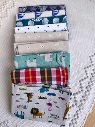 Retales de tela para patchwork manualidades