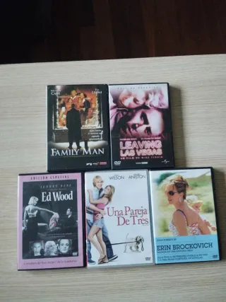 Lote 5 Películas DVD: Family Man, Leaving Las Vega