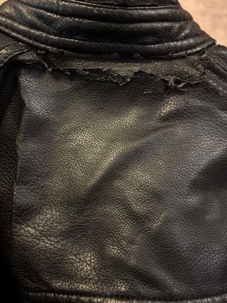 Chaqueta de cuero Jack & Jones Negra motero