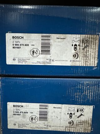 Discos Freno Delanteros Bosch para Mercedes-Benz