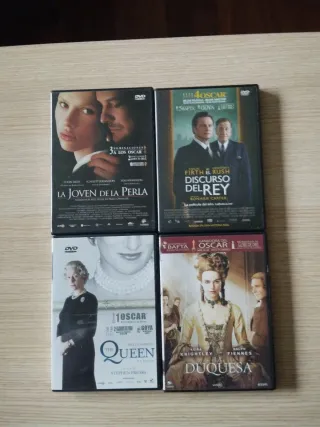 4 Películas DVD: La Joven de la Perla, El Discurso