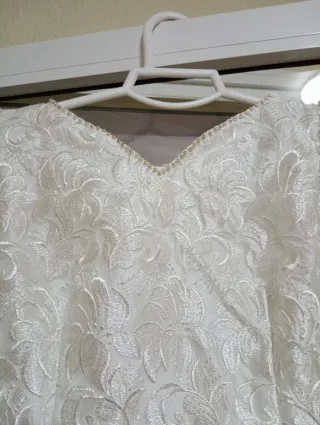 Vestido Novia Encaje Espalda Cruzada