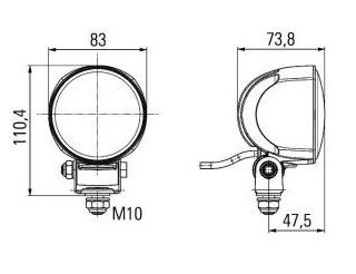 HELLA LED 70 Faro de trabajo