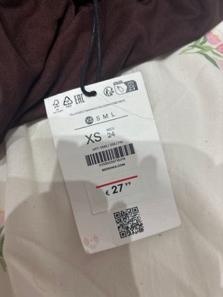 Vestido Bershka XS nuevo
