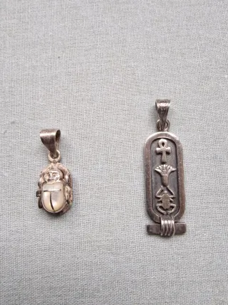 Cadena y Colgantes de Plata