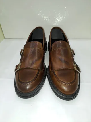 Scarpe uomo vera pelle tg. 41 marrone