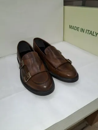 Scarpe uomo vera pelle tg. 41 marrone
