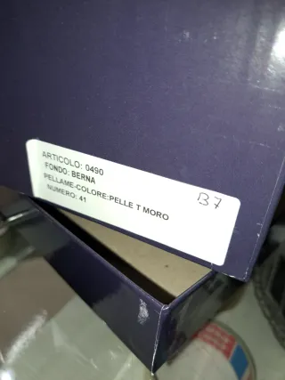 Scarpe uomo vera pelle tg. 41 marrone