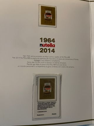 Francobolli Nutella 1964-2014 Poste Italiane