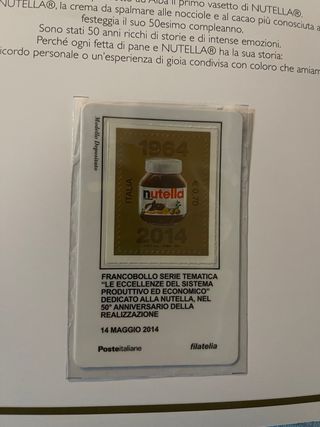 Francobolli Nutella 1964-2014 Poste Italiane