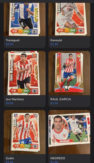 Colección cartas, cromos y tazos