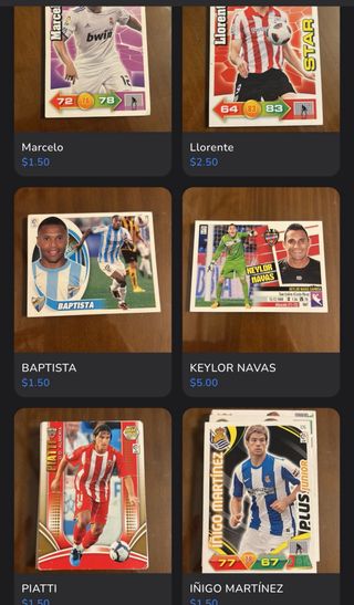 Colección cartas, cromos y tazos