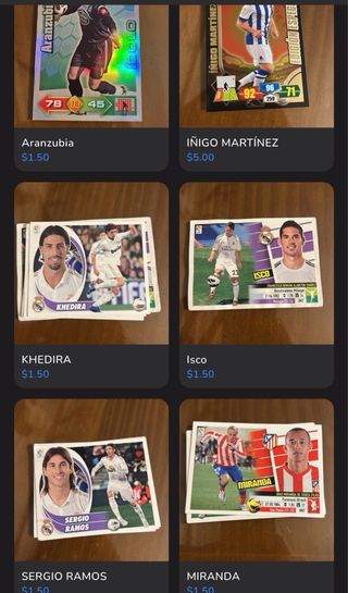 Colección cartas, cromos y tazos