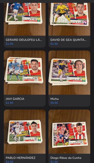 Colección cartas, cromos y tazos