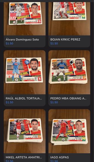 Colección cartas, cromos y tazos