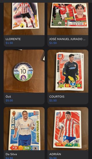Colección cartas, cromos y tazos
