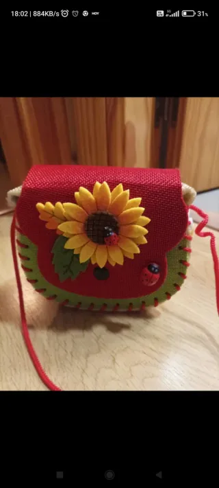 Bolsito niña hecho a mano