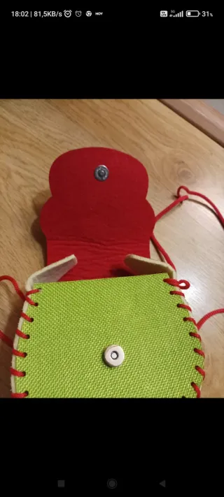 Bolsito niña hecho a mano